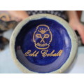 Vintage Bavaria Echt Cobalt and Gold Porcelain Vase