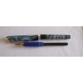 Vintage Blue Mono -cloissone Pen