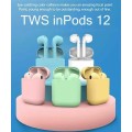 Inpods 12 Bluetooth Wireless Stereo Earphone V5.0 with Airpods Pop-up Window for IOS & Android