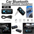 New X6 Bluetooth Music Receiver Adapter 3.5mm Supports TF Card
