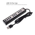 10-Port High Speed USB 2.0 Hub