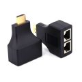HDMI to RJ45 Network Adapte 1080P HDMI Male to Dual RJ45 CAT5e CAT6 for HDTV HDPC PS3 STB
