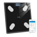 Bathroom Scale Digital Bluetooth Intelligent With Thermometer Smart App Black
