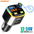 Bluetooth 5.0 FM Transmitter Car Kit Dual USB PD18W