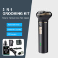 Multifunctional Waterproof Electric Shaver 3 in 1 Professional Barber Shaver