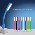 Flexible Portable Bendable Lamp Mini USB LED Lights USB Light for Power Bank (Color May Vary)