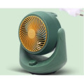Small Mini Office Desktop Fan,, 35nb Low-Noise Operation, Turbo Fan Design- Green
