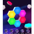 Hexagonal Lamp With Remote Control Smart Led Wall Lamp Panel Touch-Sensitive Rgb
