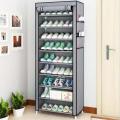 Vertical Shoe Cabinet Home Storage Shoe Organizer Fabric Shoe Rack with Non-Woven Dust Cover