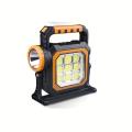 Portable Solar Searchlight, Mobile Phone Charging Emergency Strong Light Lamp For Outdoor Camping