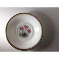Vintage 1961 Royal Worcester Collectable Trinket With Alpine Flowers