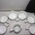 Elegant Flat Cups Set of 4 Classic Gold by Tienshan Fine China