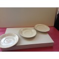 Renaissance Brown Japan Side Plate/Saucer Set of 3