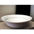 Elegant Fine China Serving Bowl Classic Gold by Tienshan