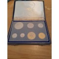 South africa 1964 proof coin set (in original case)