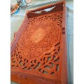 handcrafted wooden tray