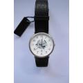 ZIPPO-  LADIES/GIRLS DRESS WATCH IN .925 SILVER WITH LEATHER STRAP