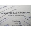 SOUTH AFRICA - 1948 OPENING DAY LUNCHEON OF THE NATIONAL PARTY GOVERNMENT WITH SIGNATURES