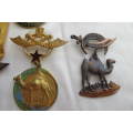 KHARTUM TEMPLE -LOT OF 4 DIFFERENT MEDALLIONS EARLY 1900`S