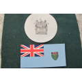 Rhodesia - Pre U.D.I. - Rhodesia coat of arms and Rhodesian flag stickers