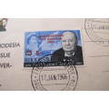 Rhodesia - 17 January 1966 Overprints Definitive Issue with Churchill First Day Cover