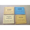 Rhodesia - 1963, 1964, 1967 - 4 booklets Southern and Northern Rhodesia, Rhodesia and Nyasaland