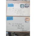 South Africa - 2 Covers of early Flights from Durban to Salisbury and to Dundee 1931 and 1932