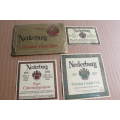 Nederburg - 9 different vintage wine labels