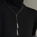 Sterling Silver Adjustable Slide Y-Necklace