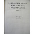 SUID-AFRIKAANSE BIOGRAFIESE WOORDEBOEK  Deel I  Hoofredakteur: W.J. de Kock