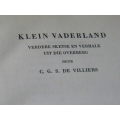 KLEIN VADERLAND Sketse en verhale uit die Overberg  deur C. G. S. de Villiers (Con)