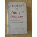 AUTHORS`and  PRINTERS` DICTIONARY  by F. Howard Collins