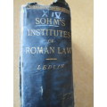 THE INSTITUTES OF ROMAN LAW  by Rudolph Sohm  1892