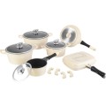 Royalty Line 15-Piece Marble Coating Cookware Set -  ONLY BURGUNDY