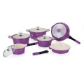Royalty Line RL-ES1014C 14-Piece Marble Coating Cookware Set  Burgundy / Black / Purple / Pink/ coop