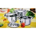 *****BRAND NEW 6 PCS STAINLESS STEEL COOKWARE SET***** NEW DESIGN FOR MODERN KITCHENS*****