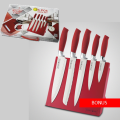 Royalty Line Knife Set with Stand 5 Piece Stainless Steel