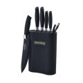 Royalty Line 6-Piece Non-Stick Coating Knife with Stand - BLACK
