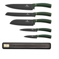BERLINGER HAUS 6-PIECE KNIFE SET WITH MAGNETIC HANGER - EMERALD EDITION