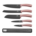 BERLINGER HAUS 6-PIECE KNIFE SET WITH MAGNETIC HANGER - I-ROSE EDITION