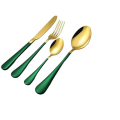 LMA Authentic Two-Tone Cutlery Dinner Set & PVC Pack - 24 Piece - Green