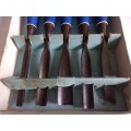 Vintage set of Marples "Blue Chip" carving chisels - made in Sheffield England