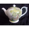 Vintage large Shelley bone china "Woodland" teapot - discontinued pattern 13348