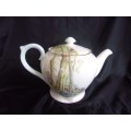 Vintage large Shelley bone china "Woodland" teapot - discontinued pattern 13348