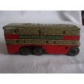 Vintage rare Brimtoy Pocketoy Series tinplate friction bus