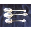 3 Victorian Sterling silver spoons for 1 bid - 90,7g