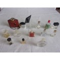 Lot of 13 vintage miniature French perfume bottles for 1 bid