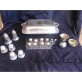 Lot of vintage dinner table silver plated items for 1 bid