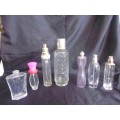Lot of vintage perfume bottles, nail care and powder jars/ compacts for 1 bid