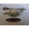 3 Vintage Sterling silver brooches for 1 bid